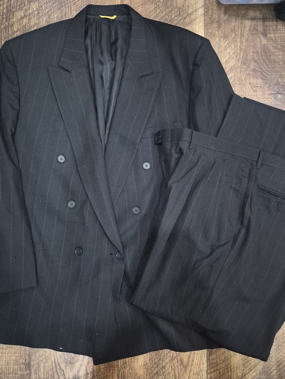 Vtg Men's Kuppenheimer Premier Edition Two Piece Blazer & Pant Suit 100% Wool